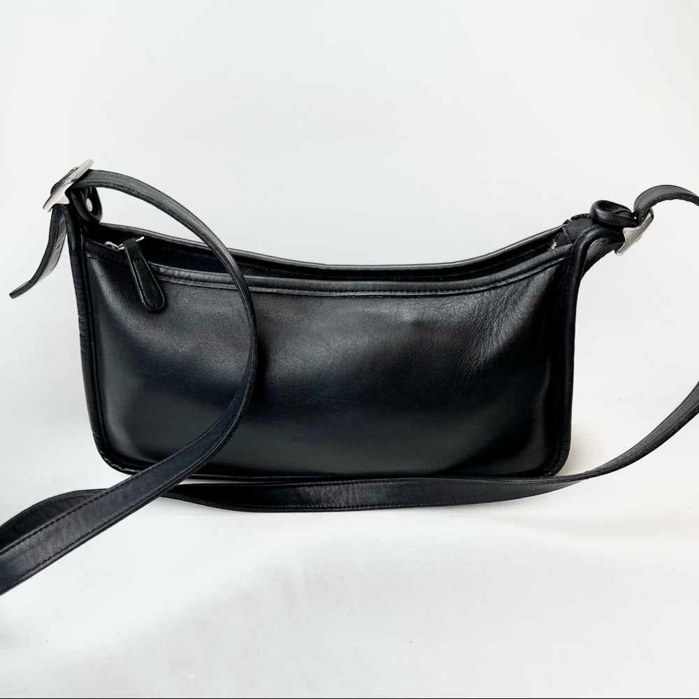 Coach Aubrey Black Leather Shoulder Bag #9071
